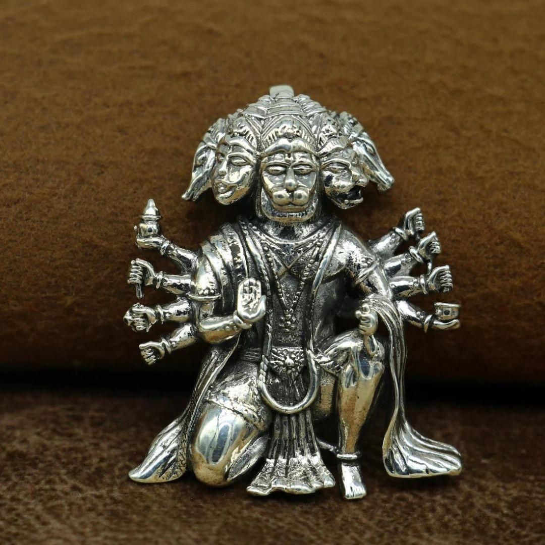 5 Mukhi Hanuman Locket with Chain