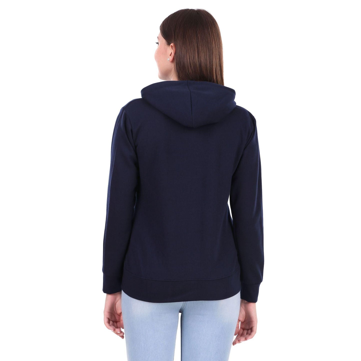 Navy Blue Female Sweatshirt Hoodies